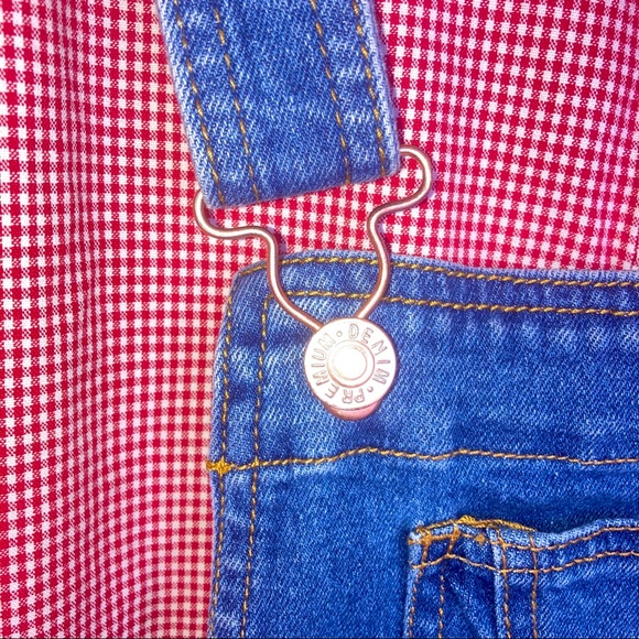 Love Tree Denim Shorts Overalls Size Medium Cute Adorable Comfortable - Picture 11 of 16